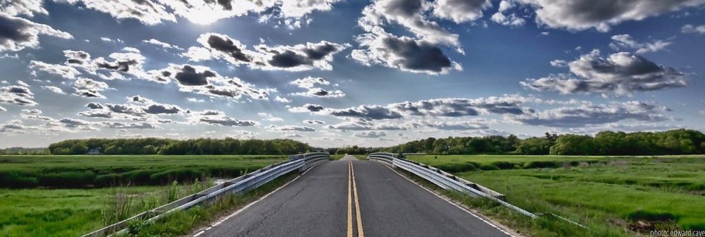 Road in a Newbury, Rowley, or Salisbury marsh